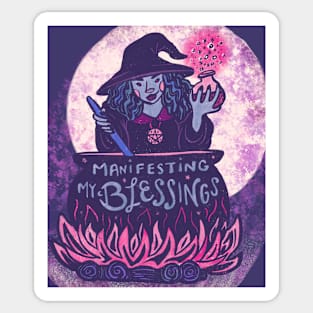 Full Moon Blessings Sticker